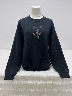 Metallica Black Graphic Crewneck Sweater